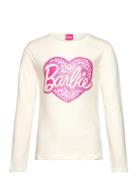 Tshirt Tops T-shirts Long-sleeved T-shirts Cream Barbie