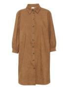 Kaeve Corduroy Dress Lyhyt Mekko Brown Kaffe