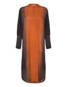 Graffiti Shirt Dress - Amila Polvipituinen Mekko Orange Rabens Sal R