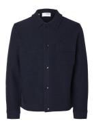 Slhnealy Ls Knit Shirt Jacket Noos Villakangastakki Navy Selected Homm...