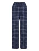 Pyjama Trousers Y D Check Pyjamahousut Olohousut Navy Lindex