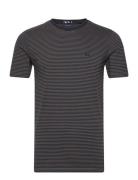 Stripe Tee Tops T-shirts Short-sleeved Grey Lindbergh