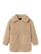 Nkfmishy Teddy Jacket Midi Takki Beige Name It