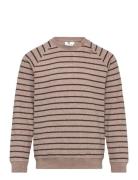 Sweatshirt Stripe Tops Sweat-shirts & Hoodies Sweat-shirts Brown En Fa...