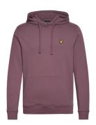 Pullover Hoodie Tops Sweat-shirts & Hoodies Hoodies Burgundy Lyle & Sc...