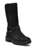 Brimfield Tall Pull On Boot Black Suede Shoes Boots Ankle Boots Ankle ...