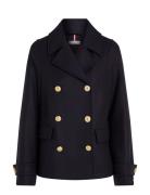 Wool Blend Db Peacoat Villakangastakki Navy Tommy Hilfiger