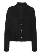 Kaane Knit Cardigan Tops Knitwear Cardigans Black Kaffe