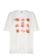 Nmida S/S Pizza T-Shirt Fwd Lab Tops T-shirts & Tops Short-sleeved Whi...