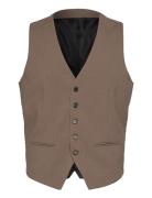 Men's Waistcoat For Suit Puvun Liivi Brown Lindbergh