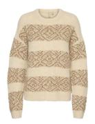 Cuiona Brava Pullover Tops Knitwear Jumpers Beige Culture