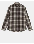 Akleif Flannel Check Shirt Tops Shirts Casual Brown Anerkjendt