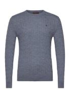 Merino Cable Ck Tops Sweat-shirts & Hoodies Sweat-shirts Blue Morris