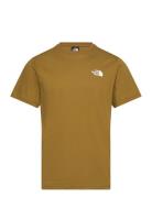 M Ss Box Nse Tee Sport T-shirts Short-sleeved Khaki Green The North Fa...