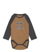 Hmlbrorson Body L/S Pitkähihainen Body Brown Hummel