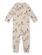 Melvin Homewear Set Pyjamasetti Pyjama Beige That's Mine