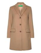 Coat Villakangastakki Pitkä Takki Beige United Colors Of Benetton