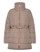 Barbour Manning Puffer Vuorillinen Takki Topattu Takki Beige Barbour