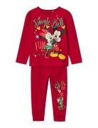 Nmfsisse Minnie Ls Nightset Wdi Pyjamasetti Pyjama Red Name It