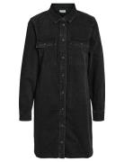 Nmnew Signe L/S Denim Dress Vi001Bl Noos Polvipituinen Mekko Black NOI...