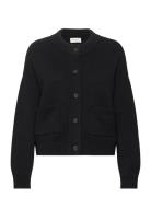 Mschcarina Cardigan Tops Knitwear Cardigans Black MSCH Copenhagen