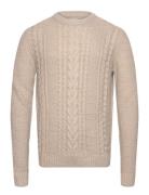 Jjcraig Knit Crew Neck Aw24 Tops Knitwear Round Necks Cream Jack & J S