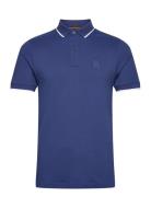 Passertip Tops Polos Short-sleeved Blue BOSS