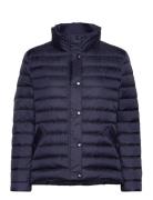 Light Down Jacket Vuorillinen Takki Topattu Takki Navy GANT