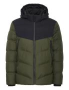 Outerwear Vuorillinen Takki Topattu Takki Khaki Green Blend