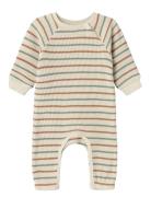 Nbnosome Ls Waffel Suit Pitkähihainen Body Beige Name It