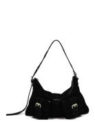 Rachel Suede W. Gold Bags Small Shoulder Bags-crossbody Bags Black Nun...