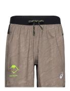 Fujitrail All Over Print 5In Short Sport Shorts Sport Shorts Beige Asi...