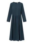 Sabine Dress - Cotton Polvipituinen Mekko Navy STUDIO FEDER