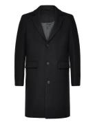 Slhjamie Coat Jkt Villakangastakki Pitkä Takki Black Selected Homme