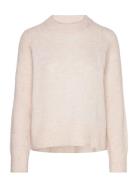 Slfrena Ls Knit O-Neck Camp Tops Knitwear Jumpers Cream Selected Femme