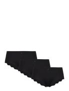 Seamless Tai 3-Pack Cotton Alushousut Brief Tangat Black Missya