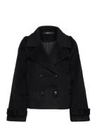 Wool Blend Trench Coat Villakangastakki Black Gina Tricot