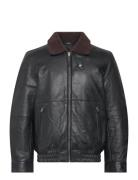 Geo Leather Jacket Nahkatakki Black Les Deux