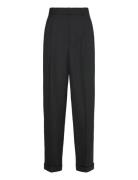 Wool Wide-Leg Tuxedo Pant Bottoms Trousers Wide Leg Black Polo Ralph L...