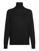 Wool Turtleneck Sweater Tops Knitwear Turtleneck Black Polo Ralph Laur...