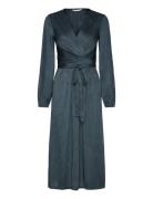 Misou Tie Dress Polvipituinen Mekko Green Bubbleroom