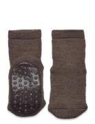 Wool Socks - Anti-Slip Jarrusukat Brown Mp Denmark
