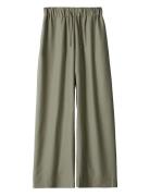 Vacant Pants Dusty Olive Lyocell Bottoms Trousers Wide Leg Khaki Green...