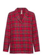 Nightshirt Flannel Check Toppi Red Lindex