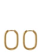 Soft Edge Huggies Accessories Jewellery Earrings Hoops Gold Pernille C...