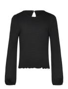 Kogea Pella L/S Top Jrs Tops Blouses & Tunics Black Kids Only