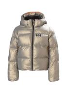 Jr Nora Short Puffy Jacket Toppatakki Gold Helly Hansen