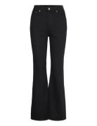 Glow Curve High Flared Jeans Bottoms Jeans Flares Black Weekday