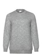 Caralba L/S Glitter O-Neck Knt Tops Knitwear Jumpers Grey ONLY Carmako...