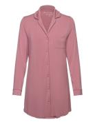 Shirtdress Ls Jersey Essential Yöpaita Pink Hunkemöller